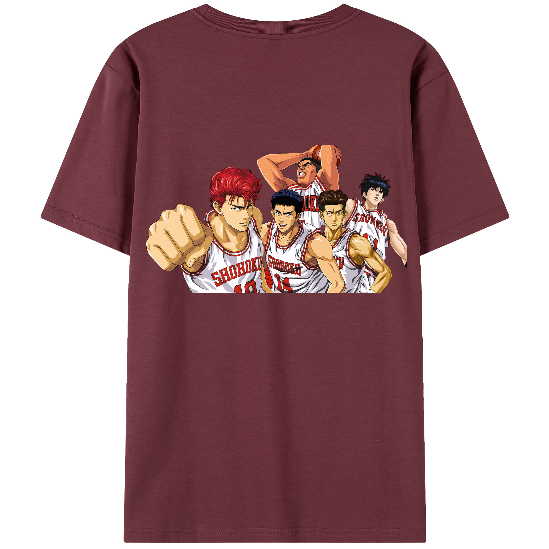SLAM DUNK／スラムダンク 綿100％半袖Tシャツ（背面プリント）